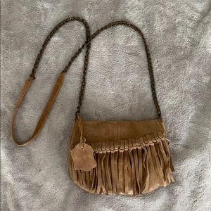 Suede purse